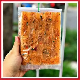 Hình ảnh Combo 10 bịch bánh tráng dẻo cuộn tôm hành