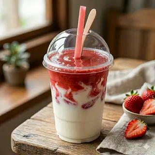 Hình ảnh Sữa chua dâu