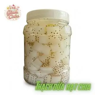 Hình ảnh Thạch dừa hạt chia nấu đường phèn