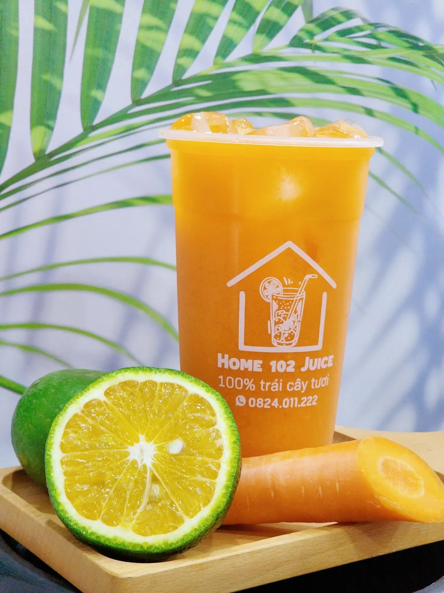 Hình ảnh NƯỚC ÉP MIX: CAM - CÀ RỐT LY ĐẠI 700ml