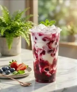 Hình ảnh Sữa chua lắc Việt quất