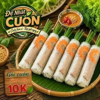 Hình ảnh Gỏi cuốn tôm thịt (không rau)