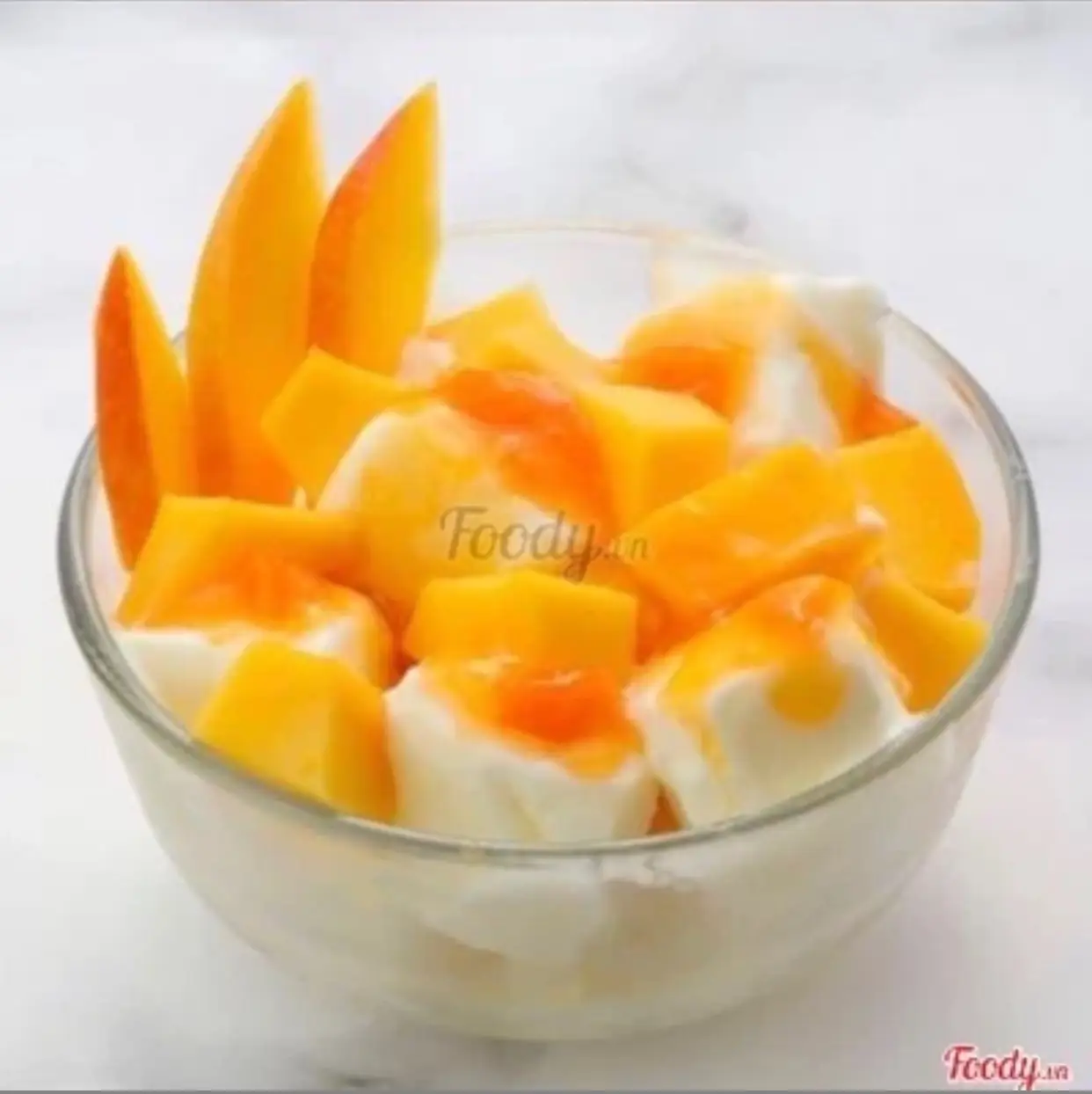 Hình ảnh Sữa Chua Dẻo Xốt Xoài