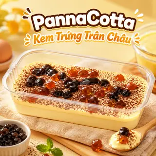 Hình ảnh Panna Cotta Kem trứng trân châu