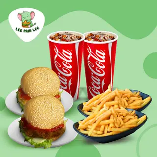 Hình ảnh Combo Bo Xì Bo:  (Tặng : 1 burger gà +  2 Coca)