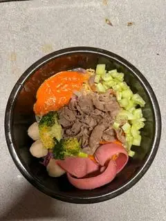 Hình ảnh mì trộn bò