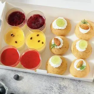 Hình ảnh Su dai Singapore và Panna Cotta (Set 4)