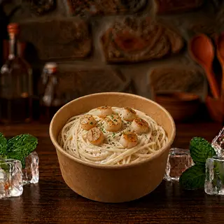 Hình ảnh Spaghetti Sò Điệp Sốt Kem