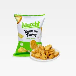 Hình ảnh Bánh mì nướng bơ tỏi organic 45g