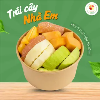Hình ảnh Trái cây thập cẩm hộp lớn 1000ml (kèm muối chấm)