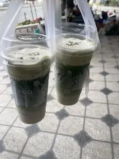 Hình ảnh matcha latte kem muối 