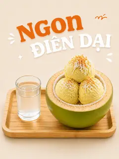 Hình ảnh Kem dừa sầu
