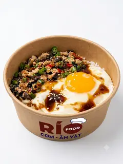 Hình ảnh Cơm heo bằm lá quế - krapao