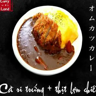 Hình ảnh Cà Ri Trứng - Thịt Lợn Chiên オムカツカレー