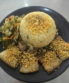 Hình ảnh Cơm Ba chỉ mắm tỏi 