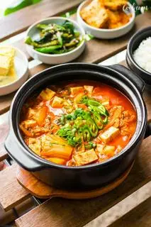 Hình ảnh Canh Kim Chi (đã kèm cơm)