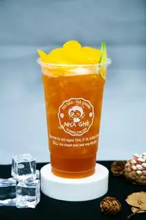 Hình ảnh Trà đào size khổng lồ
