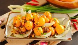 Hình ảnh Trứng Non Cháy Tỏi