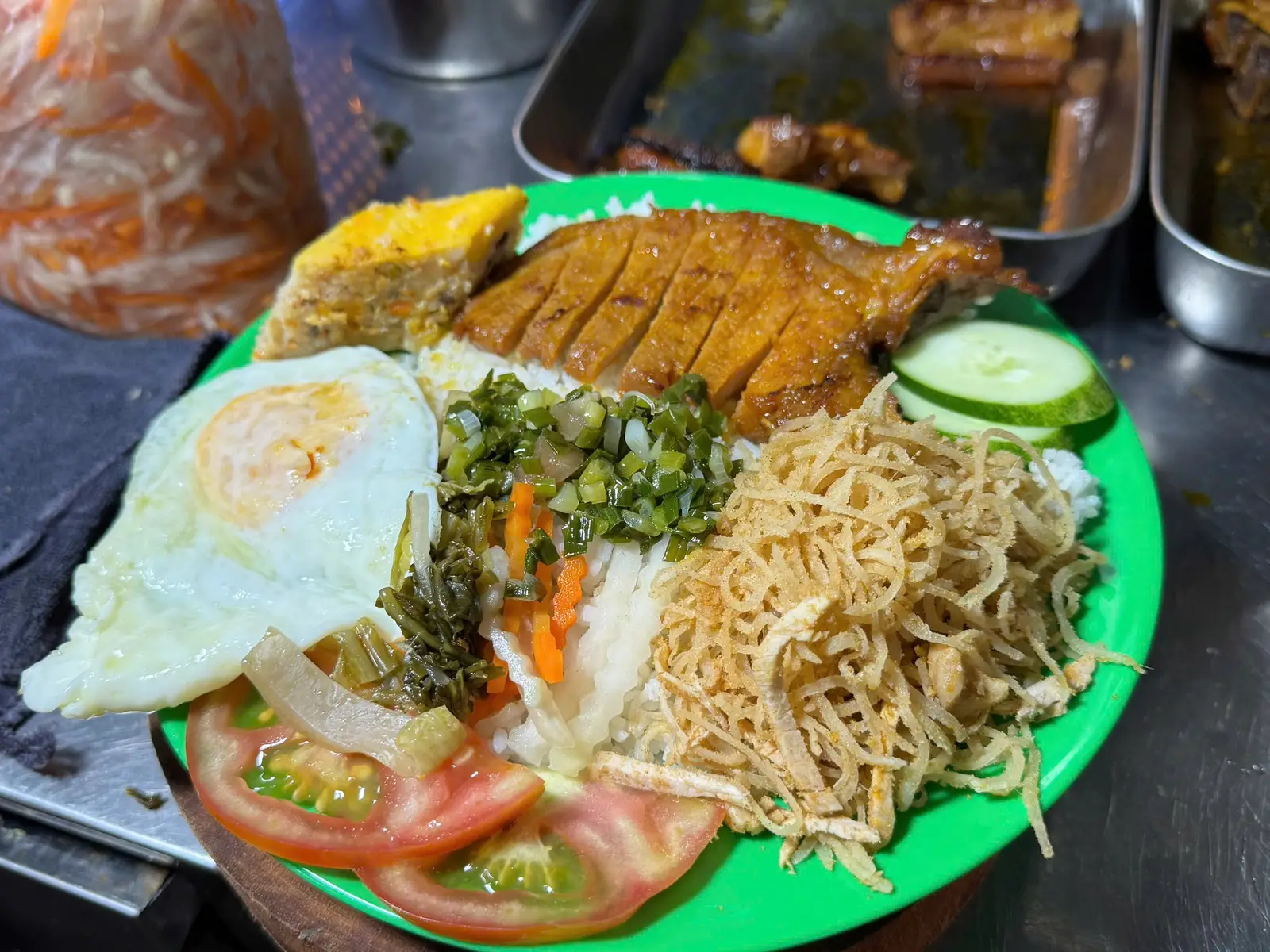 Hình ảnh Cơm sườn bì chả trứng