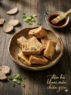 Hình ảnh Đậu Hũ Khoai Môn Chiên Giòn