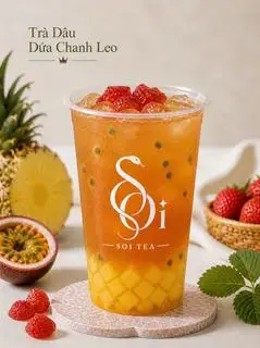 Hình ảnh Trà Dâu Dứa Chanh Leo 