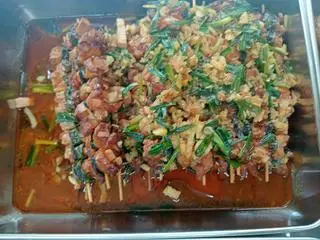 Hình ảnh món thêm thịt lụi chay đậm đà 