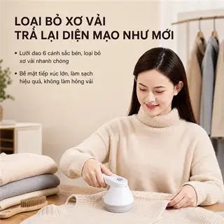 Hình ảnh Máy cắt lông xù quần áo sạc điện Tiện Dụng, Bền Đẹp, Dễ Sử Dụng