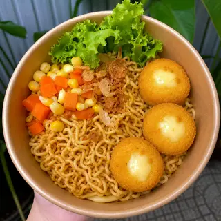 Hình ảnh Mì trộn indomie đậu hũ phô mai