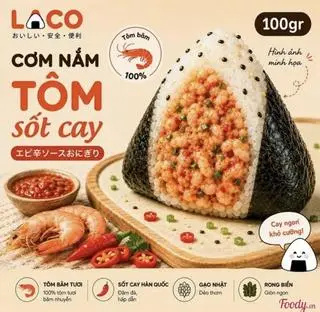 Hình ảnh LACO Cơm nắm tôm sốt cay