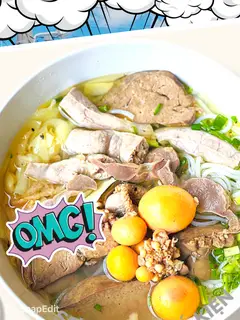 Hình ảnh Bún lòng trứng non 
