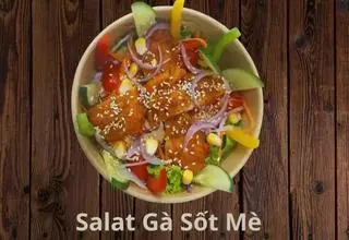 Hình ảnh Salad gà sốt mè