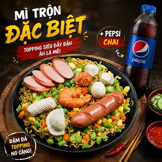 Hình ảnh Combo Mì Trộn Đặc Biệt 2 gói + Nước