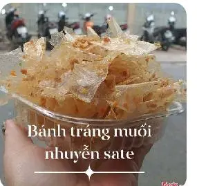 Hình ảnh Bánh Tráng Muối Nhuyễn Sate 