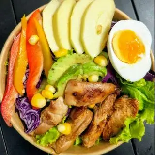 Hình ảnh Salad heathy gà nướng mật ong