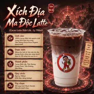 Hình ảnh Xích Địa Ma Độc Latte (Cacao Latte Đắk Lắk - Ly 700ml)