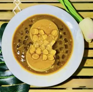 Hình ảnh Bánh flan cà phê sữa trân châu