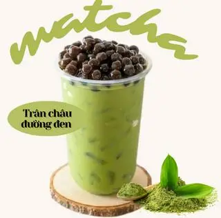 Hình ảnh Trà sữa Matcha trân châu đường đen-L