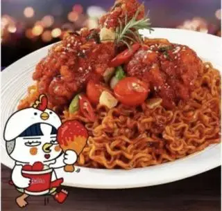 Hình ảnh Mì Samyang Trộn Cá Viên