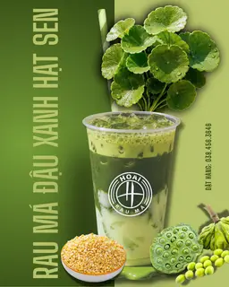Hình ảnh Rau má đậu xanh hạt Sen (500 ml)