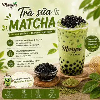 Hình ảnh Trà sữa matcha - ly 700ml