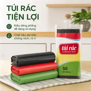 Hình ảnh Túi rác miệng phẳng Tiện Dụng, Bền Đẹp, Dễ Sử Dụng
