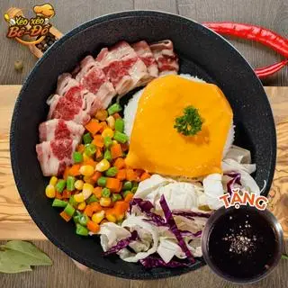 Hình ảnh Cơm Xèo BÒ + PHÔ MAI + Sốt (Tự chọn)