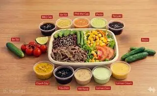 Hình ảnh Cơm Gạo Lứt Bò ( Tự chọn sốt)