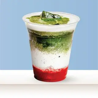 Hình ảnh Matcha latte dâu