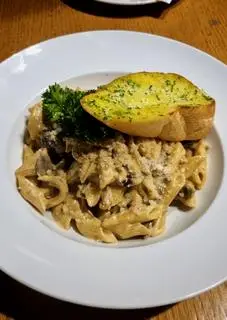 Hình ảnh mỳ ý sốt phomai kem - carbonara pasta