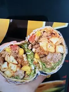 Hình ảnh tacos thập cẩm gấp đôi nhân và phô mai u