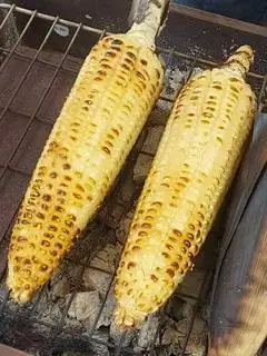 Hình ảnh bắp nướng không mỡ hành 