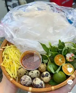 Hình ảnh bánh tráng chấm 