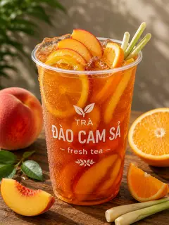 Hình ảnh Trà Đào Cam Sả