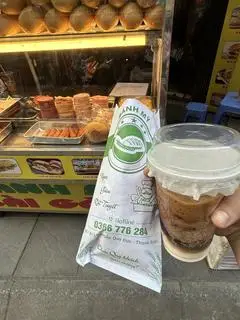 Hình ảnh cafe nâu đá pha phin
